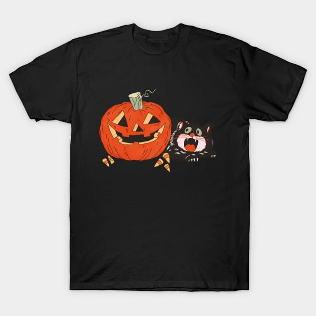 Scary Cat T-Shirt by ZaharahZahairah